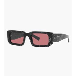 PRADA 53mm Rectangular Sunglasses