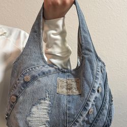 Cute Modern Denim Bag