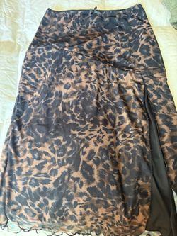 Skirt long open leg size large