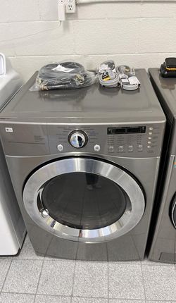 LG Front Load Washer & Dryer Set – Steam + Sensor Dry, Graphite Steel