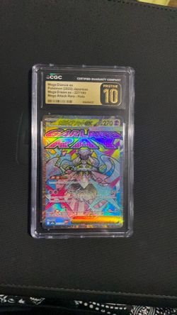 CGC Pristine 10 Mega Diancie ex Pokémon (2025) Japanese Mega Dream ex - 227/193 Mega Attack Rare - Holo