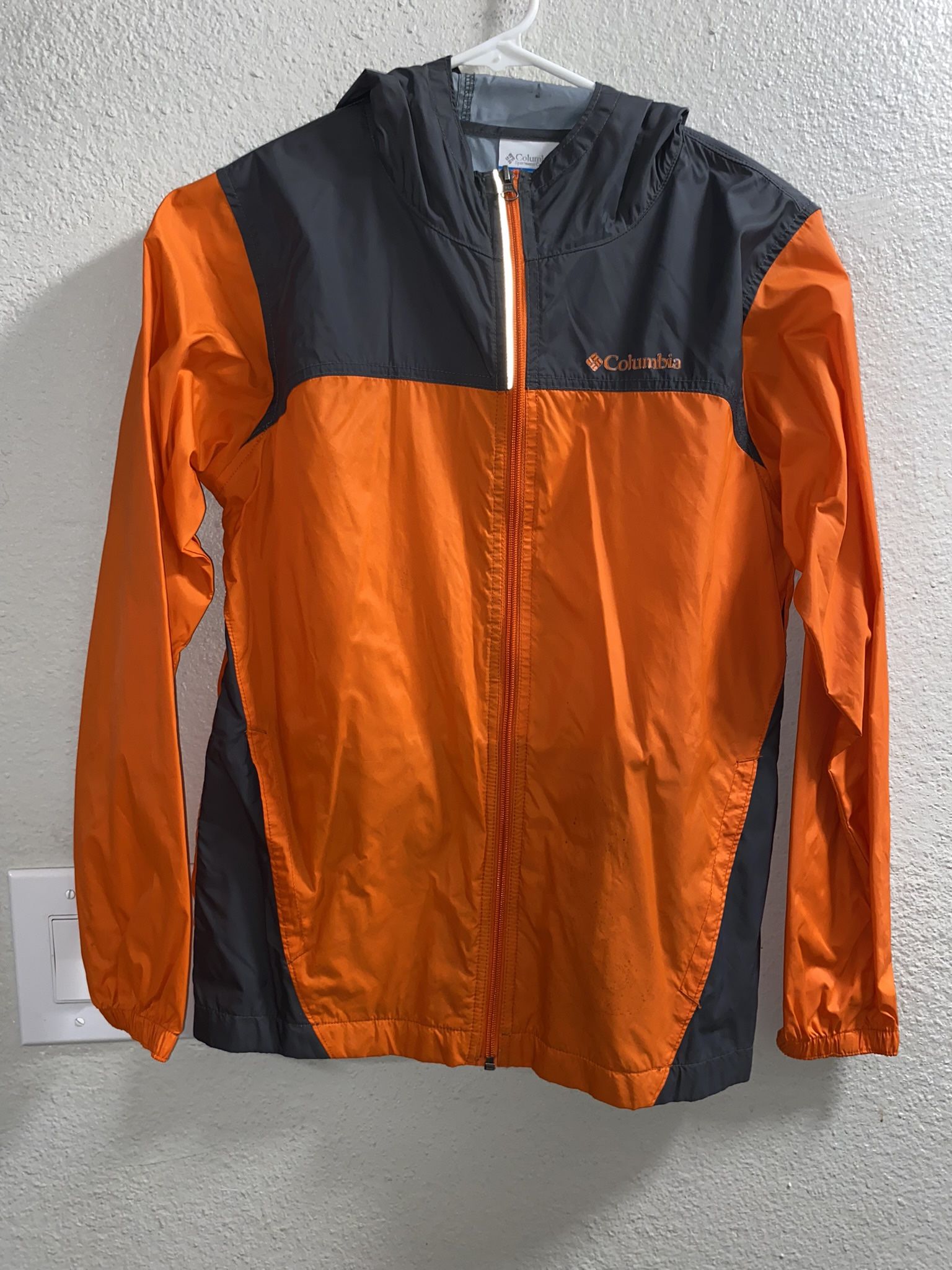 Kids Large Columbia Orange Hooded Jacket