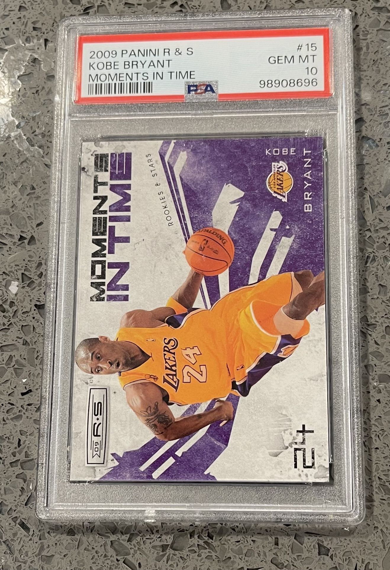 2009 Panini R & S Moments In Time #15 Kobe Bryant Lakers HOF PSA 10 GEM MINT