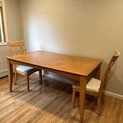Dining Table With Chairs, Hardwood