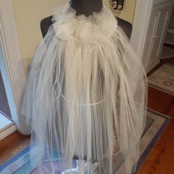Beaded Bridal Veil, New Ring Pillow, Heart Photo Album - Video Case 