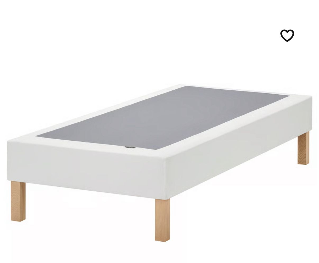 Ikea lyngor Slated Mattress Base With Legs And Cover TWIN