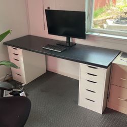 IKEA Alex Drawers And Countertop Desk