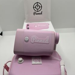 Pink Pinned Golf Rangefinder (open) 