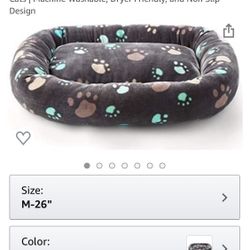 Extra Thickness Dog & Cat Bed Mat/Pet Crate Mattress, Fluffy Sleeping Kennel Cushion Pad for Dogs & Cats/Machine Washable, Dryer Friendly & Non Slip