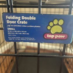 Small dog crate, Top Paw, black