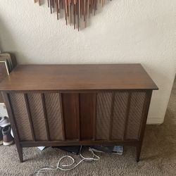 1960s Mid Century Record Player Console