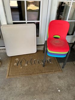 Mini table and chairs for kids