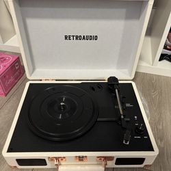 Portable suitcase record player