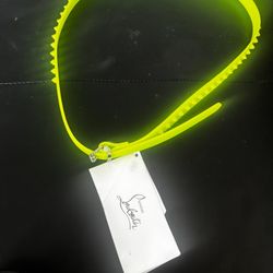 CHRISTIAN LOUBOUTIN Loubi Neon Spike Logo Belt New accessory 