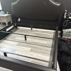 King Bed Frame With Box Springs 