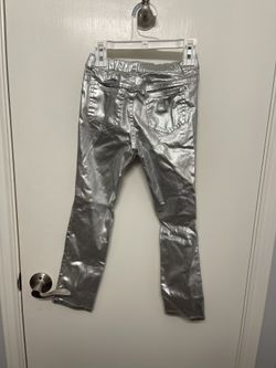Girls Size 7 365 Kids Silver Jeggings