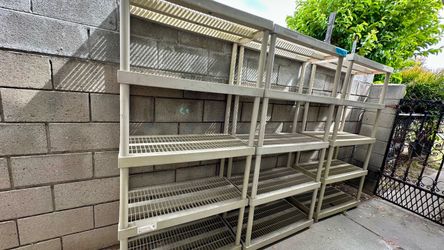 Plastic Garage Storage Shelving Unit