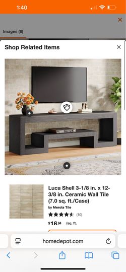 63" Modern Geometric TV Stand - Sleek Black Entertainment Center