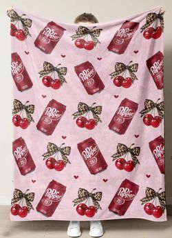 (NEW) ❤️💕🍒Dr. Pepper (BIG) Blanket ❤️💕🍒