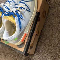 Men’s Nike/ Off White Lot 10 Dunks 