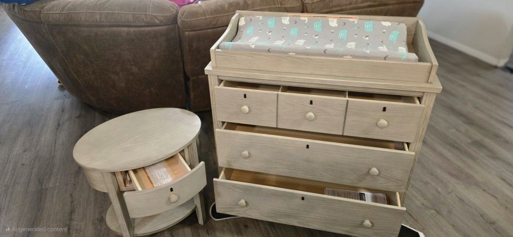 Delta Dresser With Night Stand.