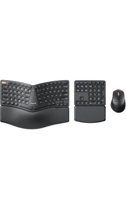 Ergonomic Wireless Keyboard Mouse *Brand New*