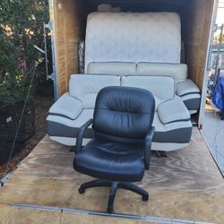 Office chair leather