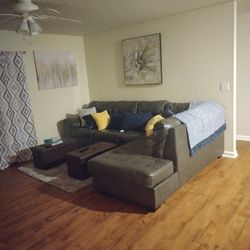 2 Piece Sectional Couch /Dining Set ** MAKE A REASONABLE OFFER**