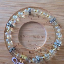 6mm Citrine Bow Bracelet