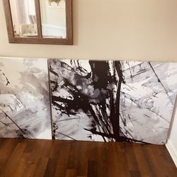 Wall art 3 Pieces canvas (32 H, x  21 W  Each frame) 