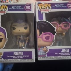 K-Pop Demon Hunters, Rumi and Jinu Funko Pops