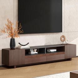 Epecoya 78.8 Inch TV Stand with Storage Cabinets for Living Room