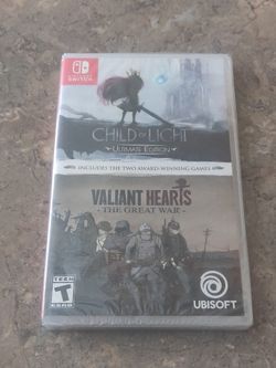 Child Of Light Ultimate Edition/Valiant Hearts The Great War Switch New In Box