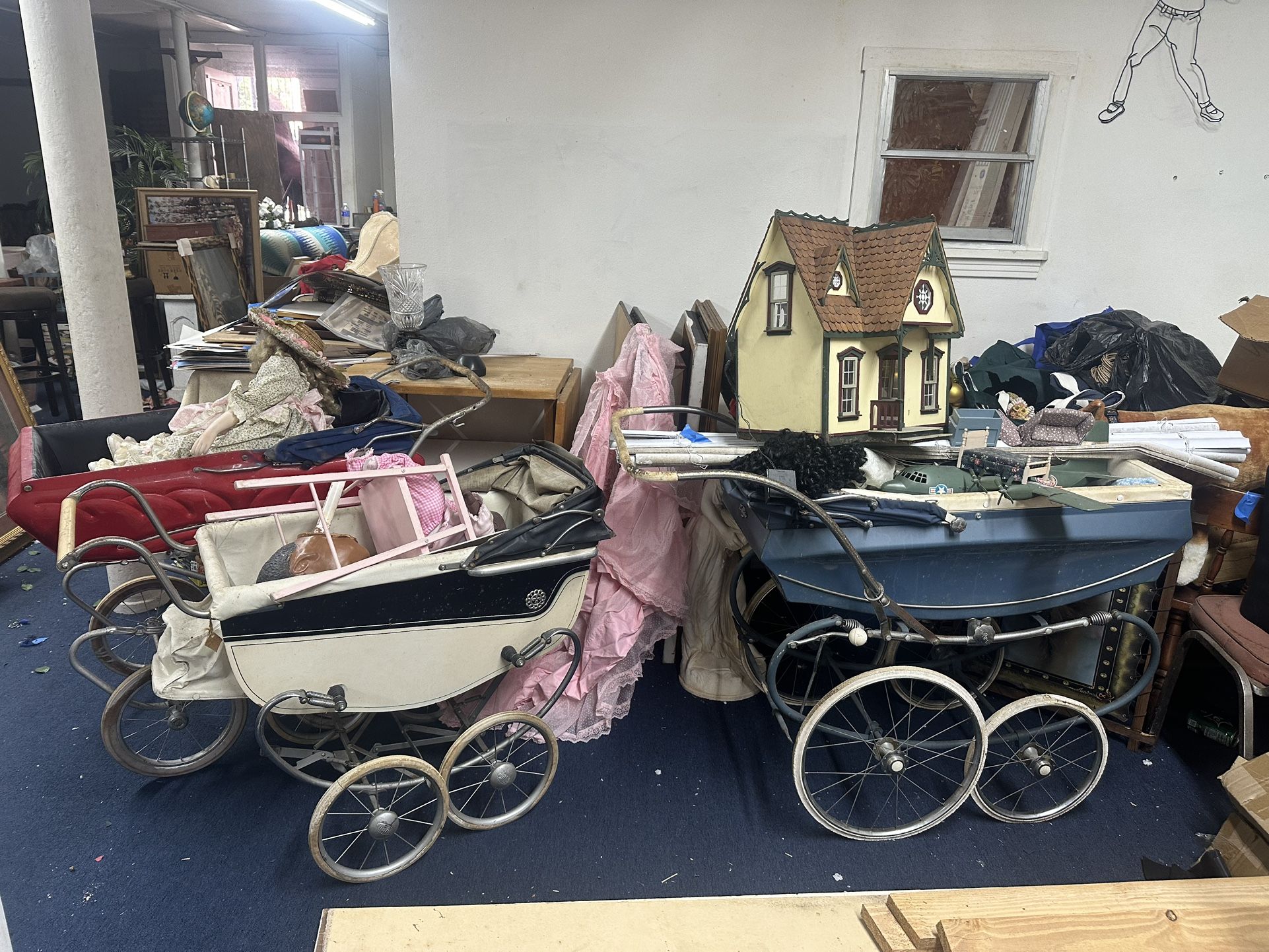 Classic Vintage Antique Children Strollers For Sale