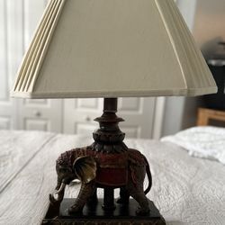Lamp with an elephant base