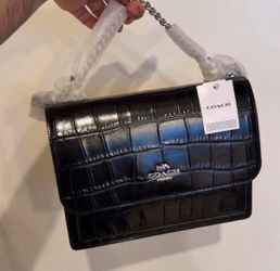Coach Klare Croc Embossed