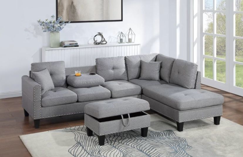 Sectional Sofa With Ottoman Storage