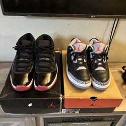 Bred 4s and Black Cement 3