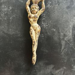 Antique Early 1900’s Cast Iron Nude Beauty Bottle Opener