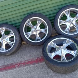 22" 5- Lug Universal Player Rims Only