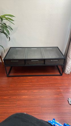 Rectangular  Coffee Table With 3 Drawers (Living Spaces)