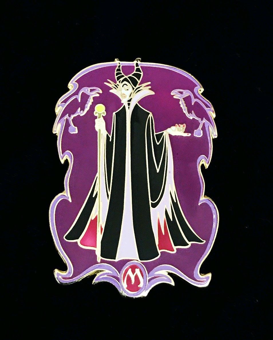 Sleeping Beauty Villain Maleficent In Frame Pin Raven