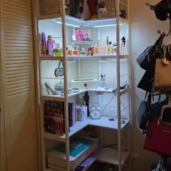 brand New 7-story 80 inch high industrial L-shaped corner bookshelf 