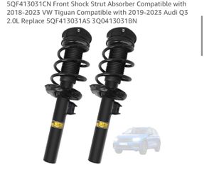Front Shock Strut Absorber Pair VW Tiguan Audi Q3