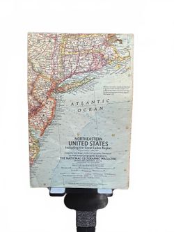 Vintage Northeastern United States Map by National Geographic Magazine - Collect
