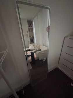 Full length mirror with lights