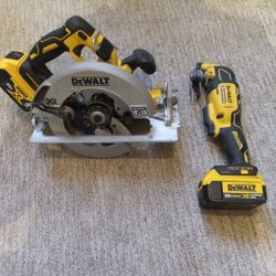 DeWalt Skill Saw And Rotary Tool With Battery 