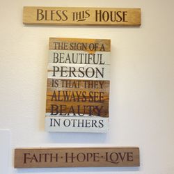 3 Pieces Rustic Farmhouse Art