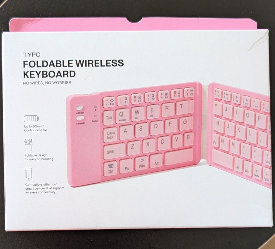 Slim Foldable Wireless Keyboard 