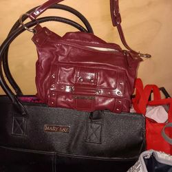 Burgundy Guess purse